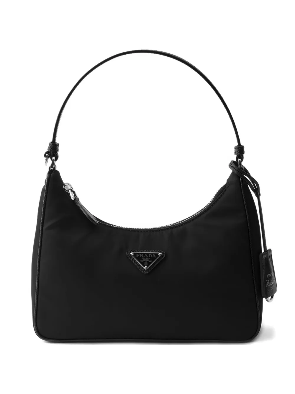 Мини-сумка Prada Re-Edition 2005 из Re-Nylon и сафьяновой кожи, черный
