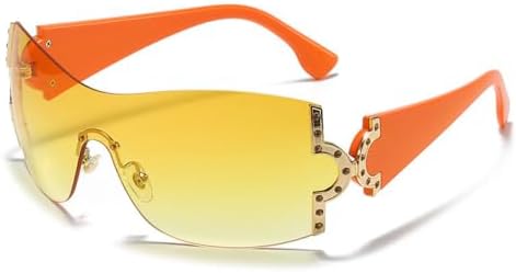 

Модные цельные солнцезащитные очки 2027 года для женщин, блестящие хрустальные солнцезащитные очки с защитой от УФ-излучения UV400, разноцветные очки с бриллиантами MTZJH, C5orangeyellow