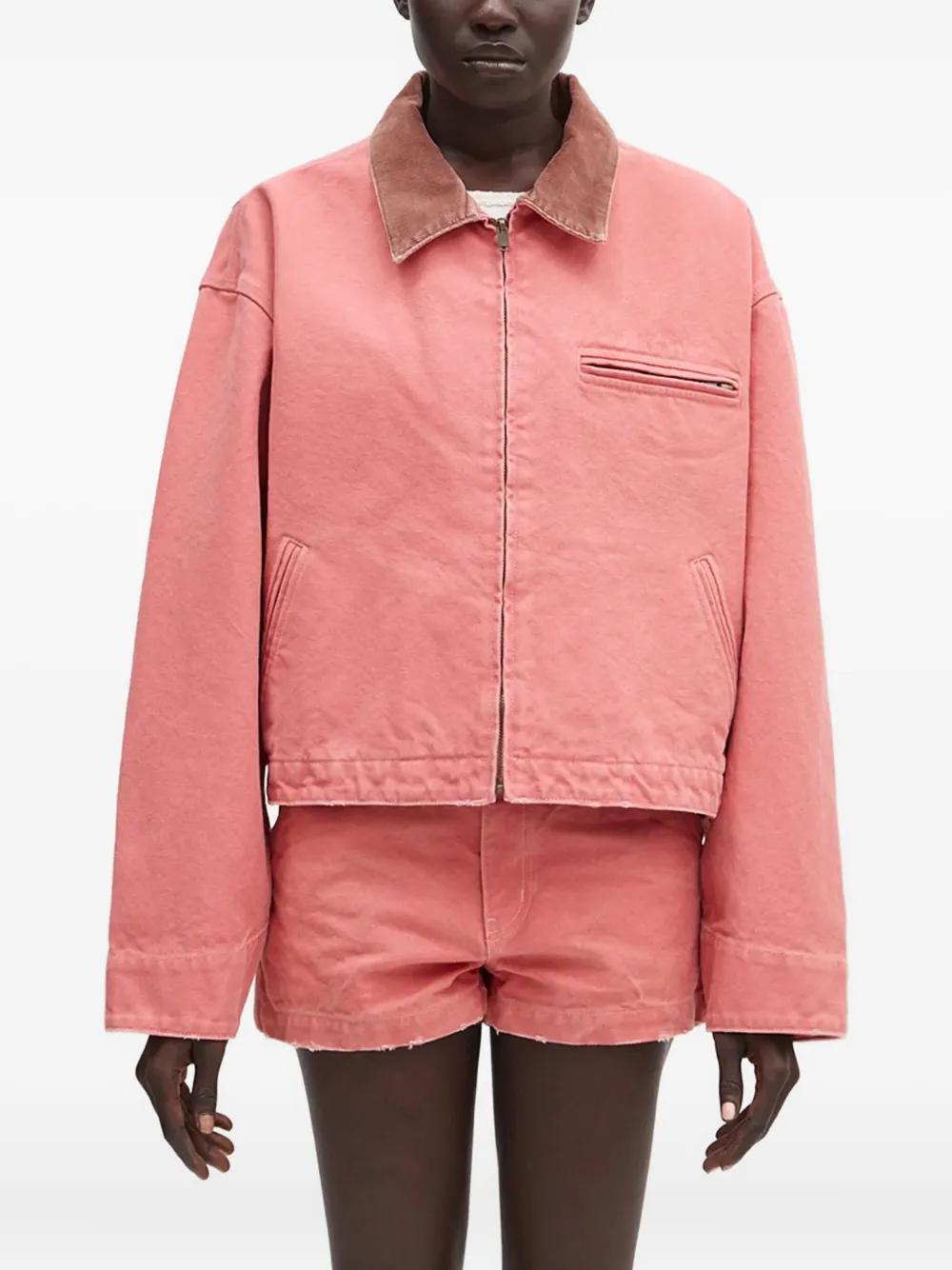 

Куртка с вельветовым воротником AMBUSH, розовый