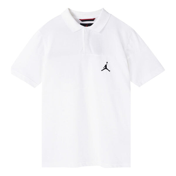 

Футболка Air Jordan Jumpman Casual Sports Short Sleeve Polo Shirt White, белый