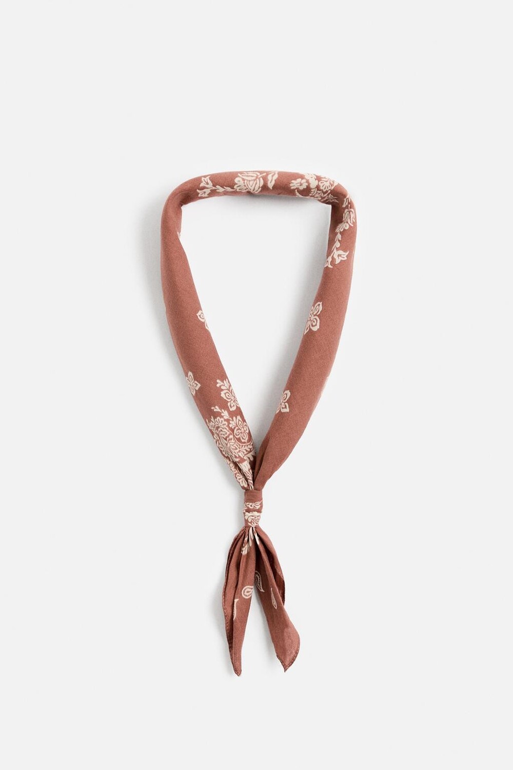 

Бандана с принтом пейсли ZARA, терракота