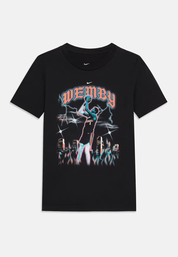 Футболка с изображением игрока нба, унисекс-футболка san antonio spurs. Nike Performance, Black — фото 3