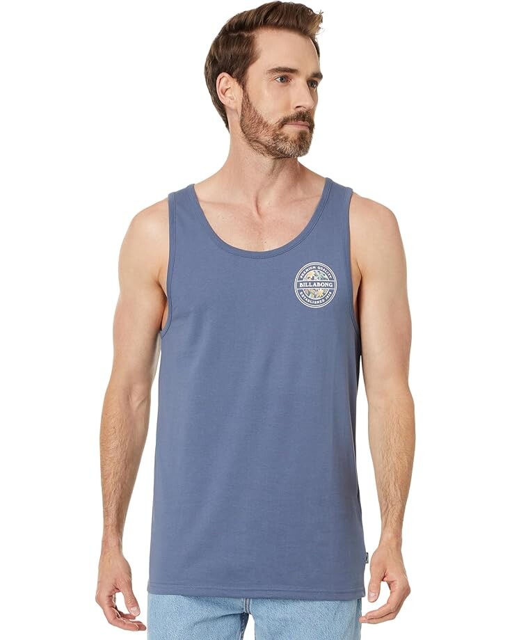 

Футболка Billabong Rotor Tank Graphic Tee, цвет Slate Blue