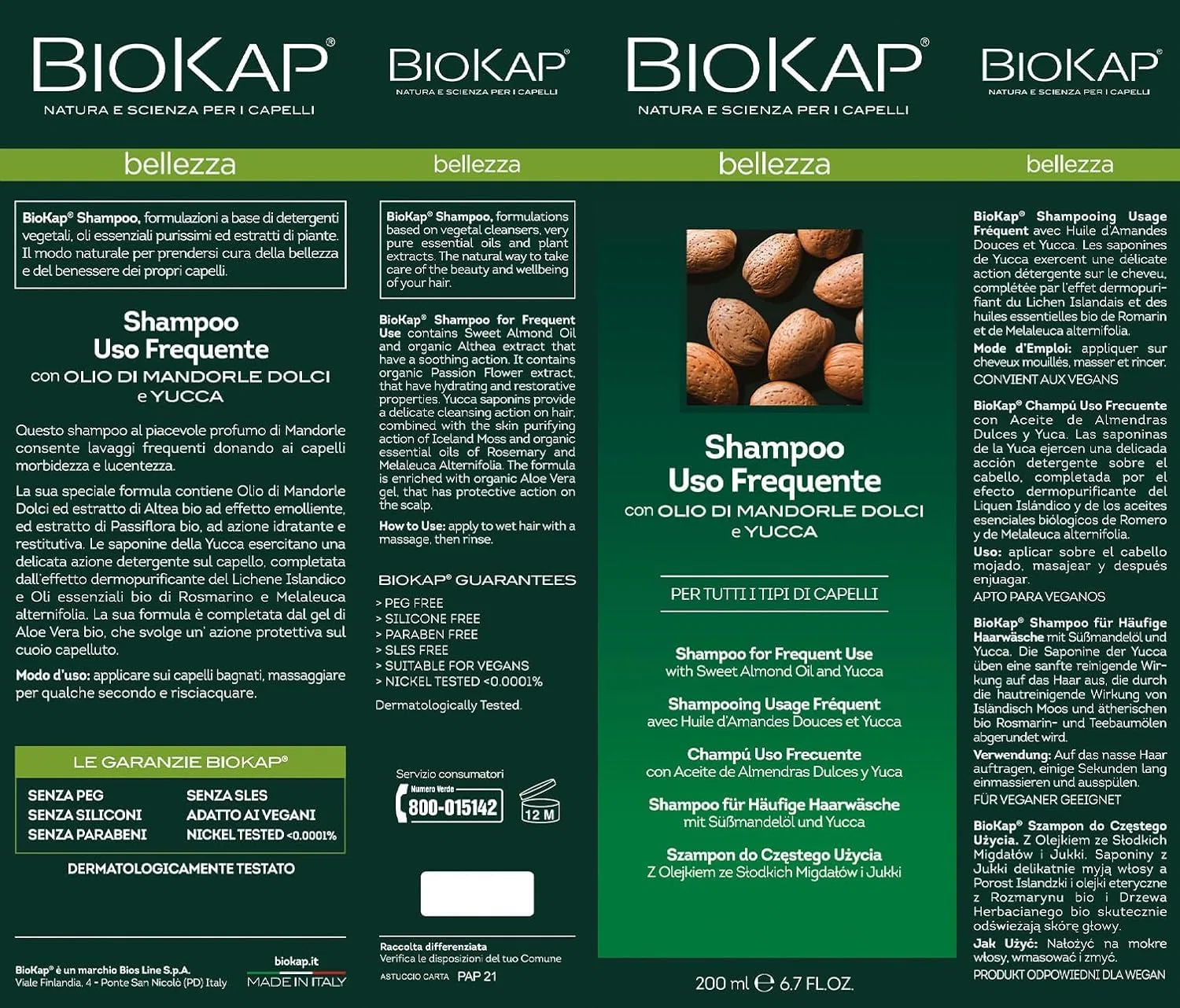 Мягкий шампунь Bellezza для ежедневного мытья волос от BIOKAP — фото 4