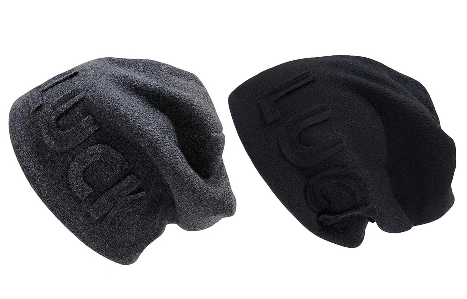 

ALIEN BANG Акриловая вязаная шапка унисекс, 2 Pack (Dark Gray+Black)
