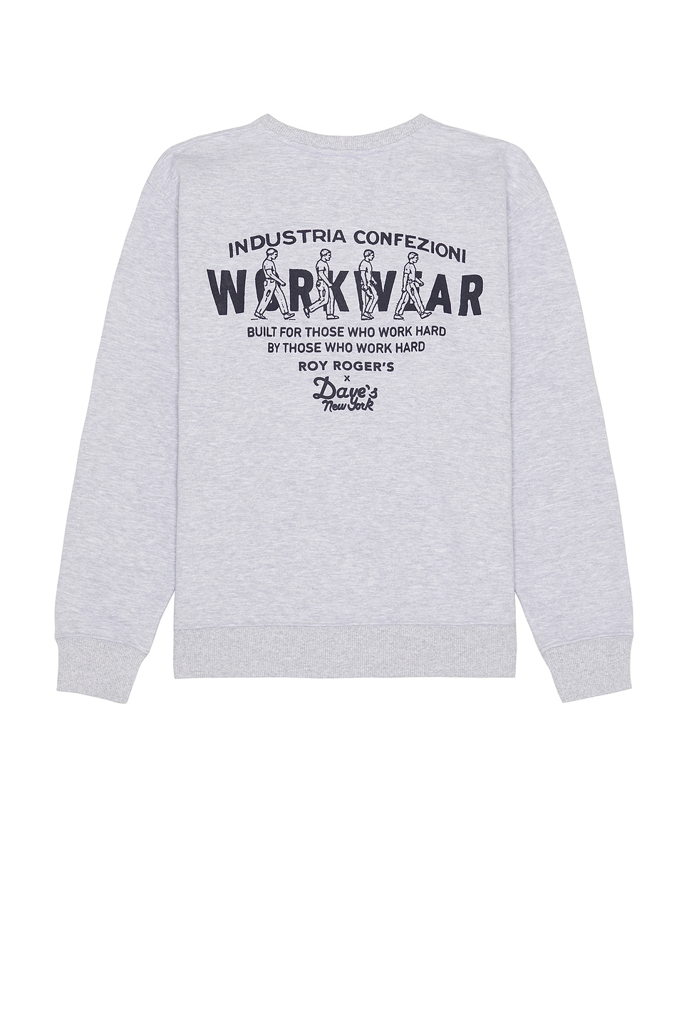 

Толстовка с круглым вырезом Roy Roger's x Dave's New York, цвет Grey Melange