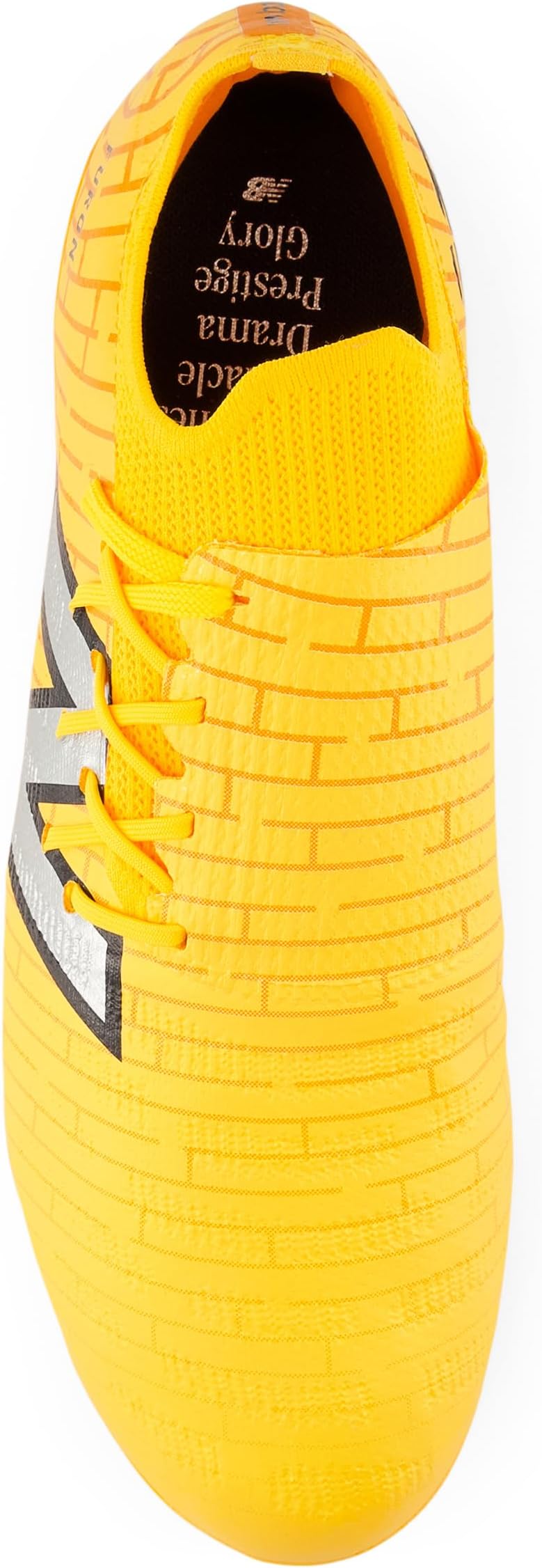 Кроссовки New Balance FURON DESTROY FG V7+ Soccer Cleats, цвет Sun Glow/Silver Metallic — фото 2