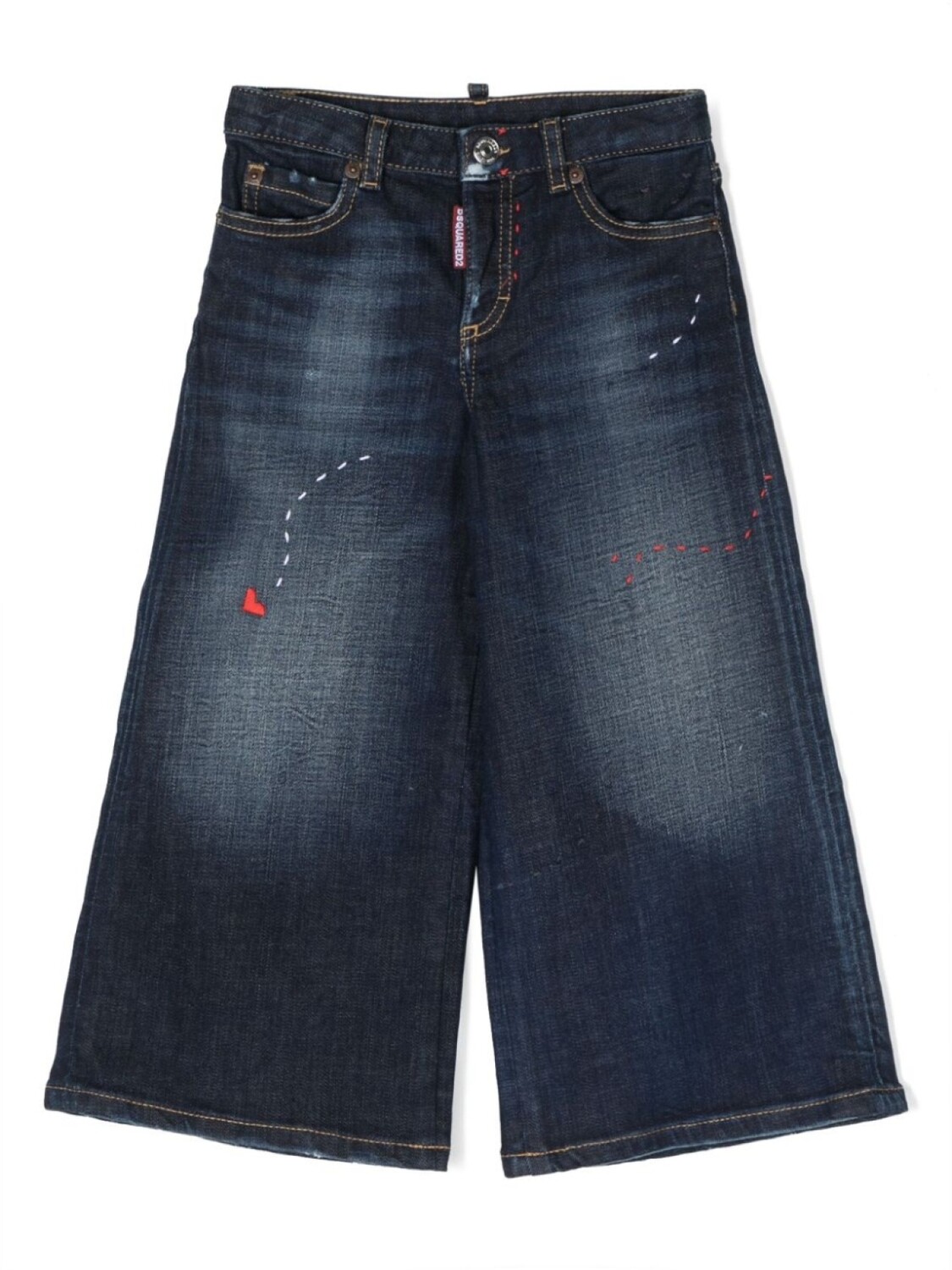 

Dsquared2 джинсовые шорты с эффектом потертости, синий