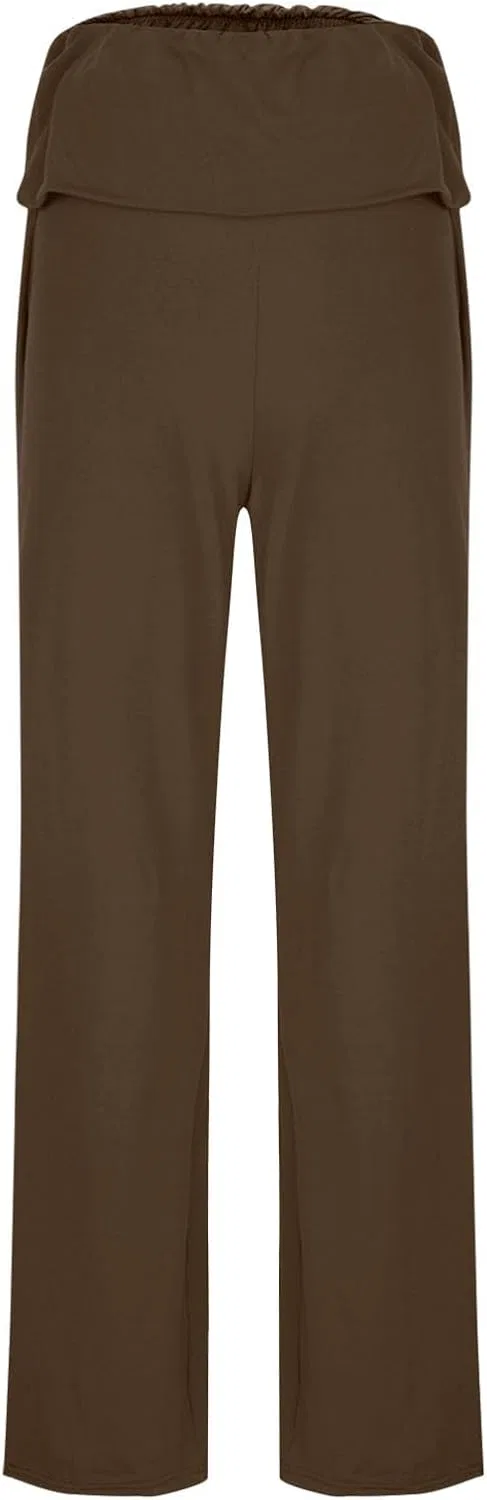 Женские леггинсы для йоги, высокие, дышащие, Brown — фото 4