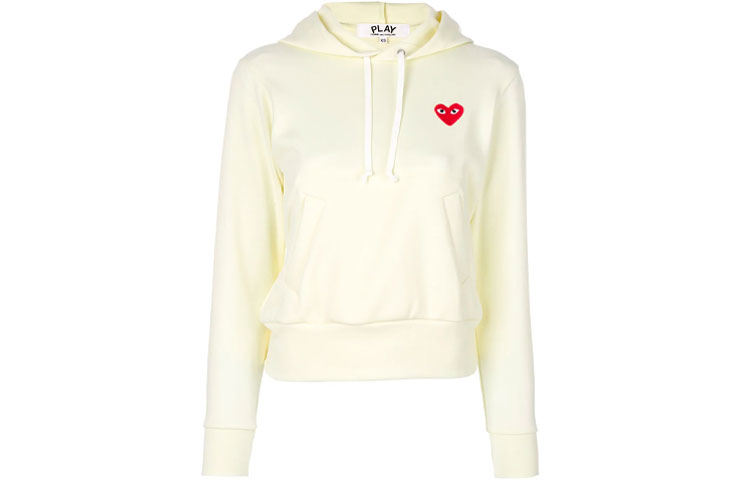 

Свитшот унисекс цвета айвори CDG Play, слоновая кость