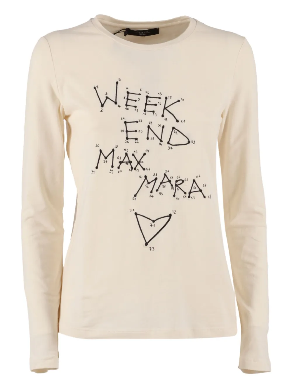 

Футболка с графичным принтом "Ренуар" Weekend Max Mara, нейтральный