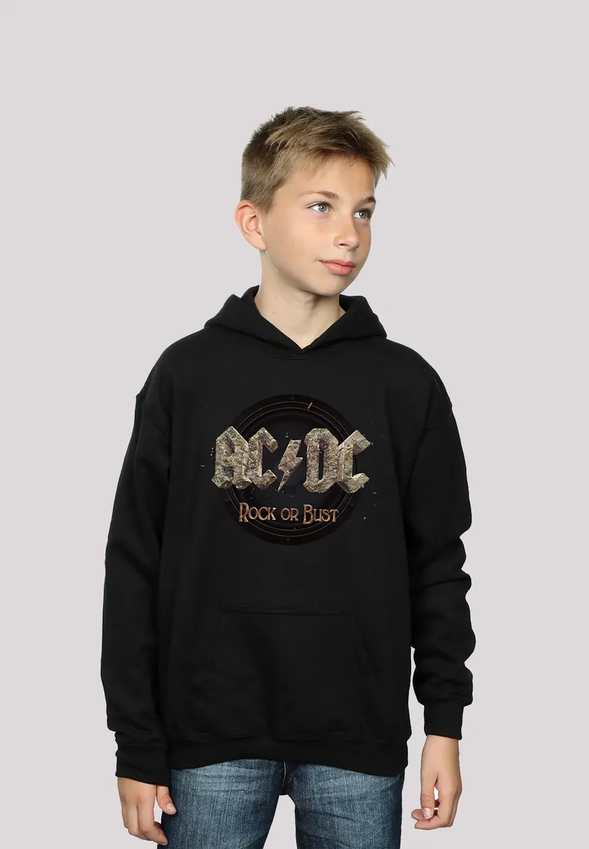 

Толстовка F4NT4STIC "ACDC Rock or Bust для детей и мужчин", принт, черный