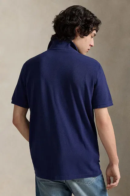 Поло хлопковое Polo Ralph Lauren, синий — фото 2
