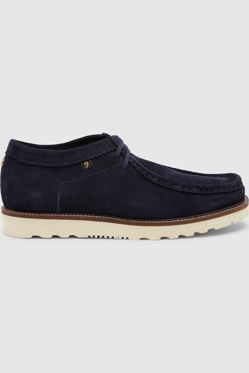 

Замшевые туфли Wallabee на шнуровке 'Tully' Farah Footwear, синий