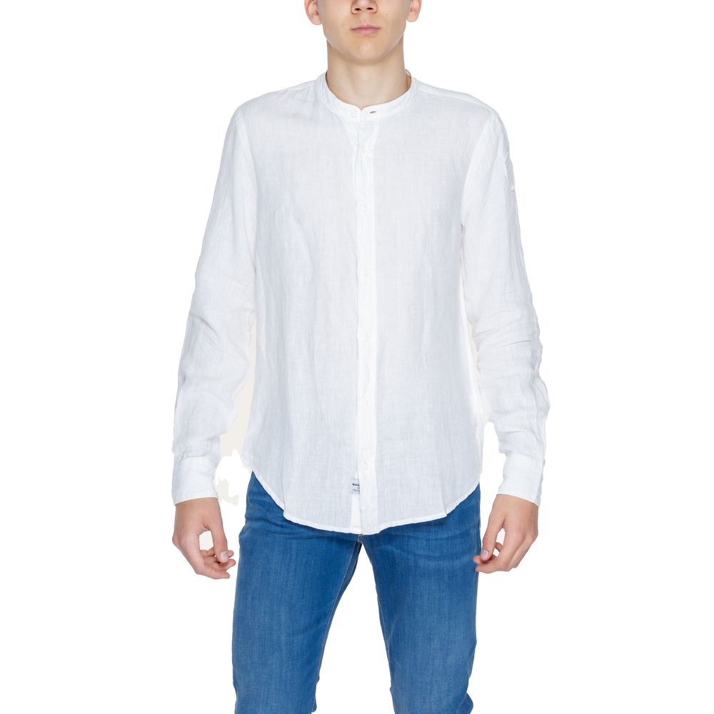 

Белая льняная рубашка Blauer