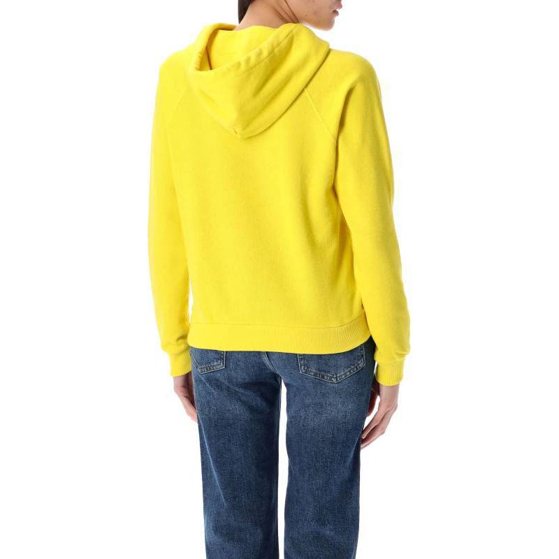 Укороченная флисовая толстовка с капюшоном Polo Ralph Lauren, Lemon — фото 4