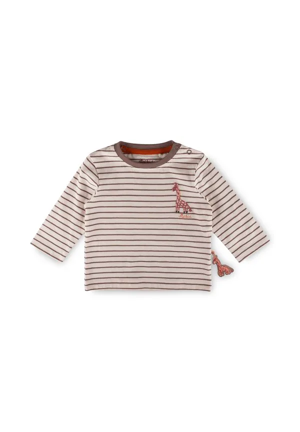 Топ savanne с длинными рукавами Sigikid, Creme/Braun Geringelt