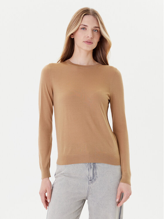 

Свитер slim fit Ferpina 50544987 Boss, бежевый