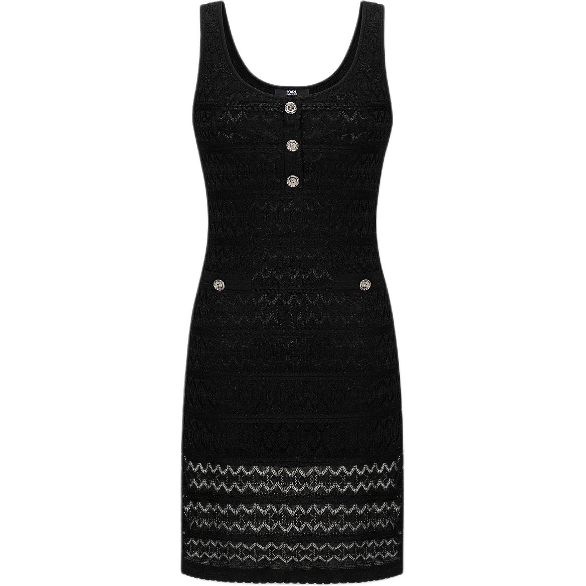 

KARL LAGERFELD Женское черное платье без рукавов KARL LAGERFELD / Karl Lagerfeld Jeans