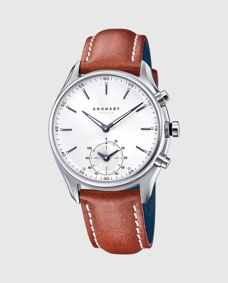 

S0713/1 Мужские часы Sekel из коричневой кожи Kronaby, коричневый