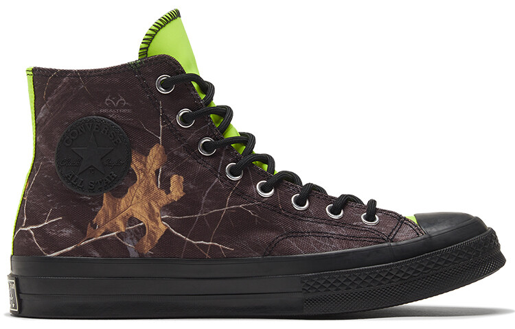 Converse Конверсы парусиновой обуви 1970-х годов унисекс, Черный/Лимонный яд/Цапля — фото 2