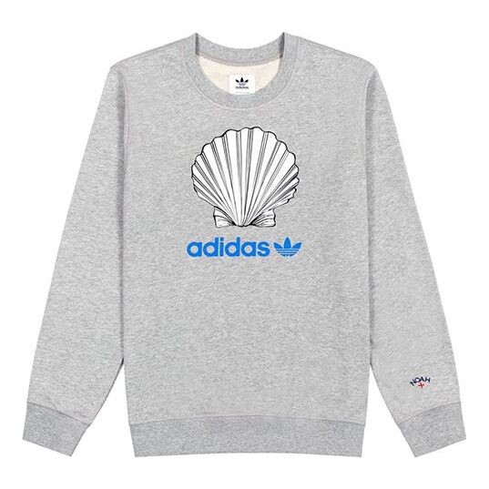 

Толстовка originals x noah men's shell logo crewneck Adidas, серый