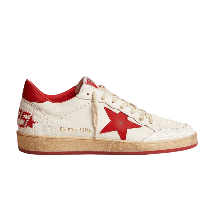 

Кроссовки Golden Goose Ball Star 'White Red', белый