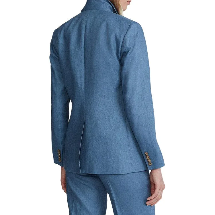 Пиджак женский деловой FW25 Polo Ralph Lauren, Sky Blue — фото 4