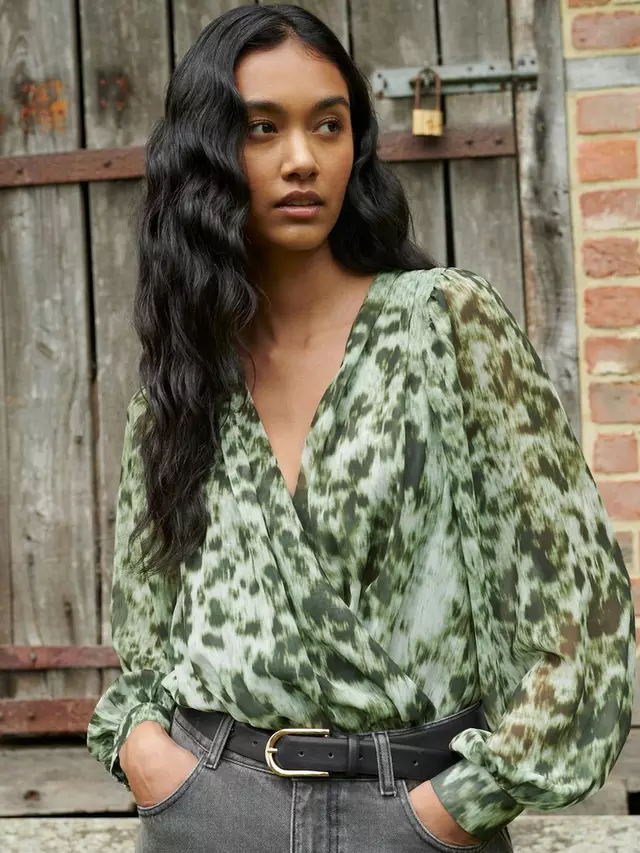 

Боди Ro&Zo Leopard Printsuit, цвет green/multi