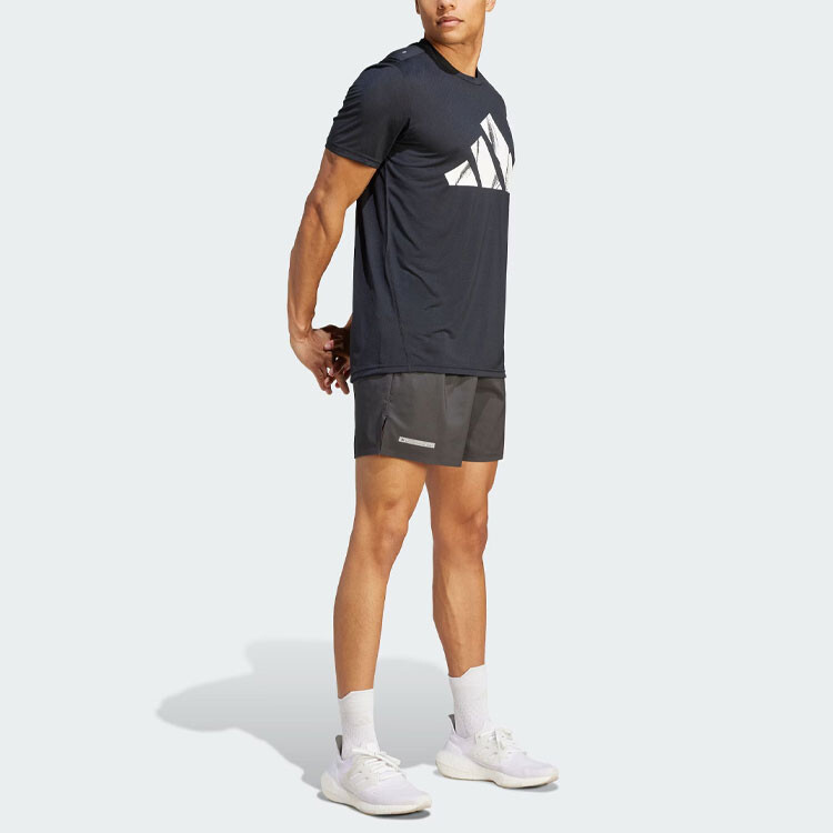 BRAND LOVE Футболка мужская черная Adidas, черный — фото 4