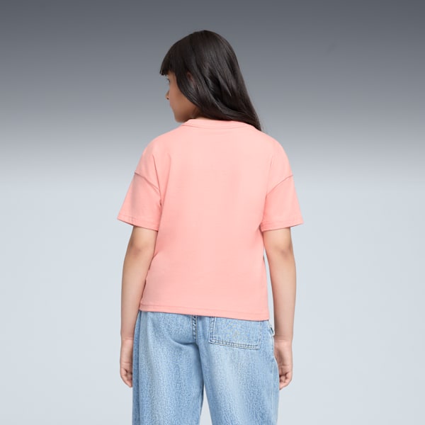 Футболка свободного кроя для больших детей Puma Wardrobe Essentials, розовый — фото 2