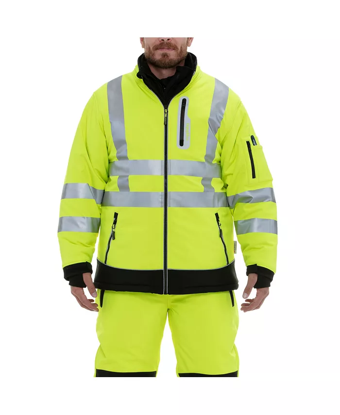 

Мужская утепленная HiVis куртка Extreme Softshell со светоотражающими полосками Refrigiwear, зеленый