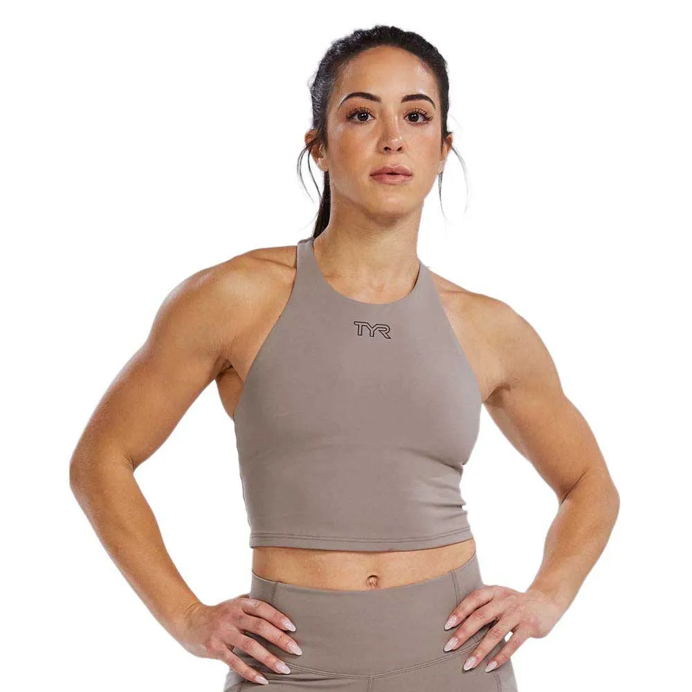 

Спортивный топ TYR Joule Elite Cropped, коричневый