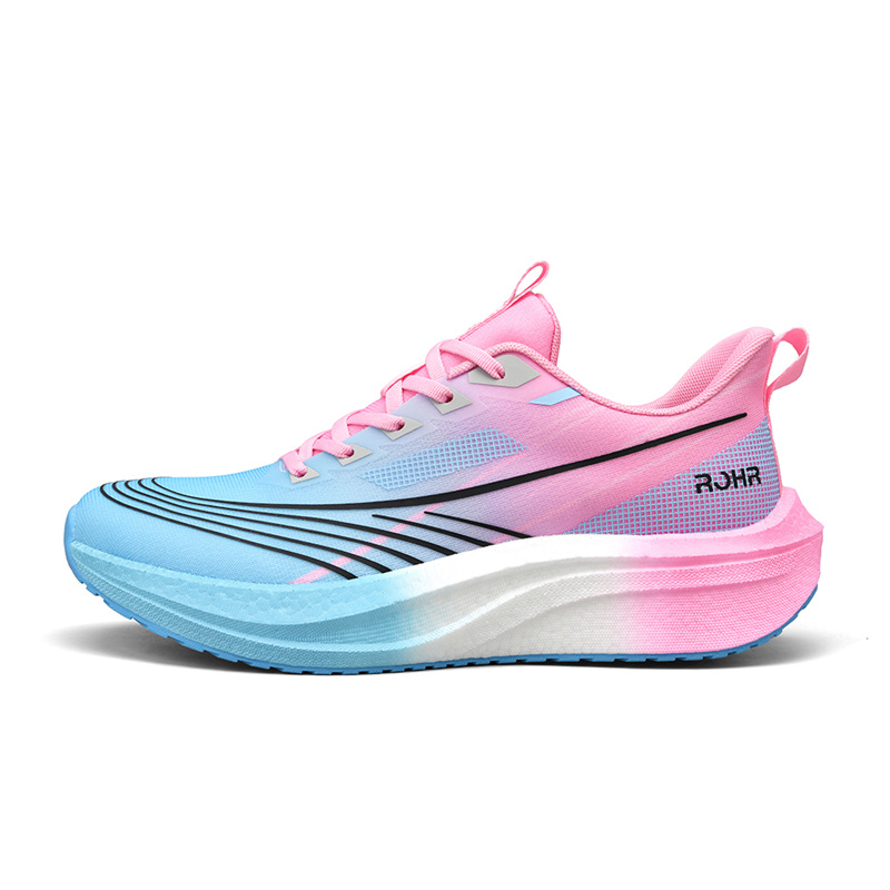 ROHR Cushioning Slip Resistant Abrasion Resistant Support Rebound кроссовки для бега low top Unisex RORH, синий желтый (comes with full-length air cushion) — фото 3