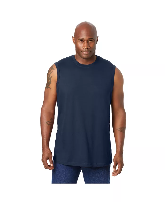 

Высокая футболка Muscle без усадки легкая Kingsize, синий