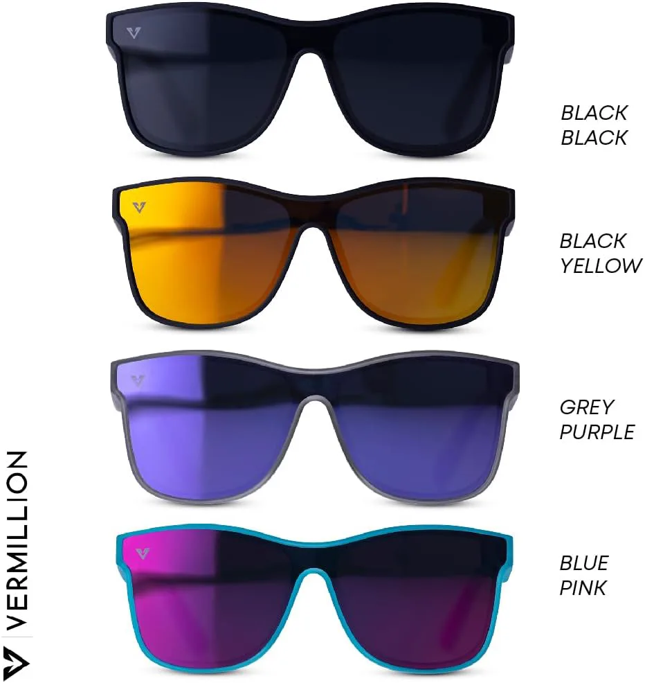 

Легкие и роскошные мужские поляризованные солнцезащитные очки Vermillion Mystic | Функциональные, модные, с защитой от УФ-излучения и прочные, Grey/Purple
