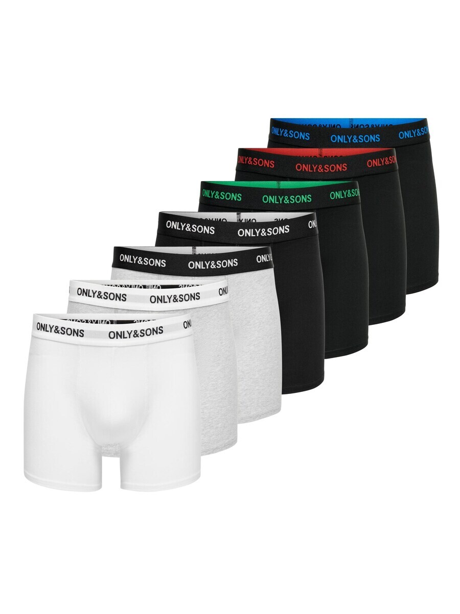 

Трусы Only & Sons Boxer shorts FITZ, цвет grey/black/white