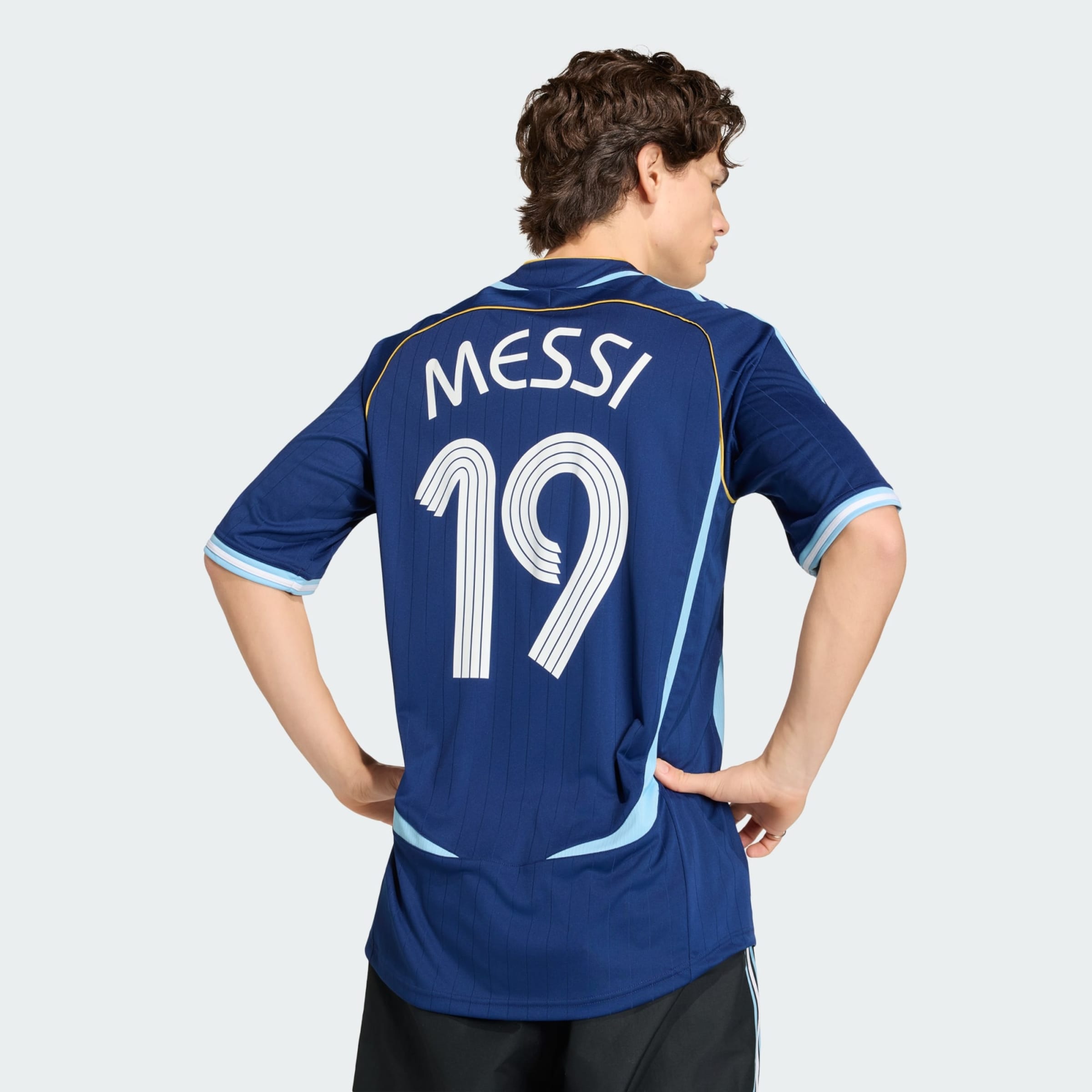 Adidas Performance Футболка 'Argentina Away 2006 Messi' в светло-синем и темно-синем цвете — фото 3