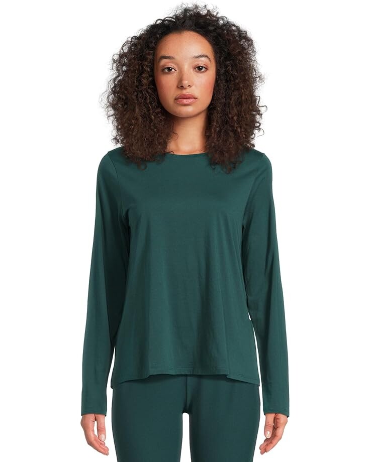 

Лонгслив Eileen Fisher Round Neck Long Sleeve Tee, цвет Pine