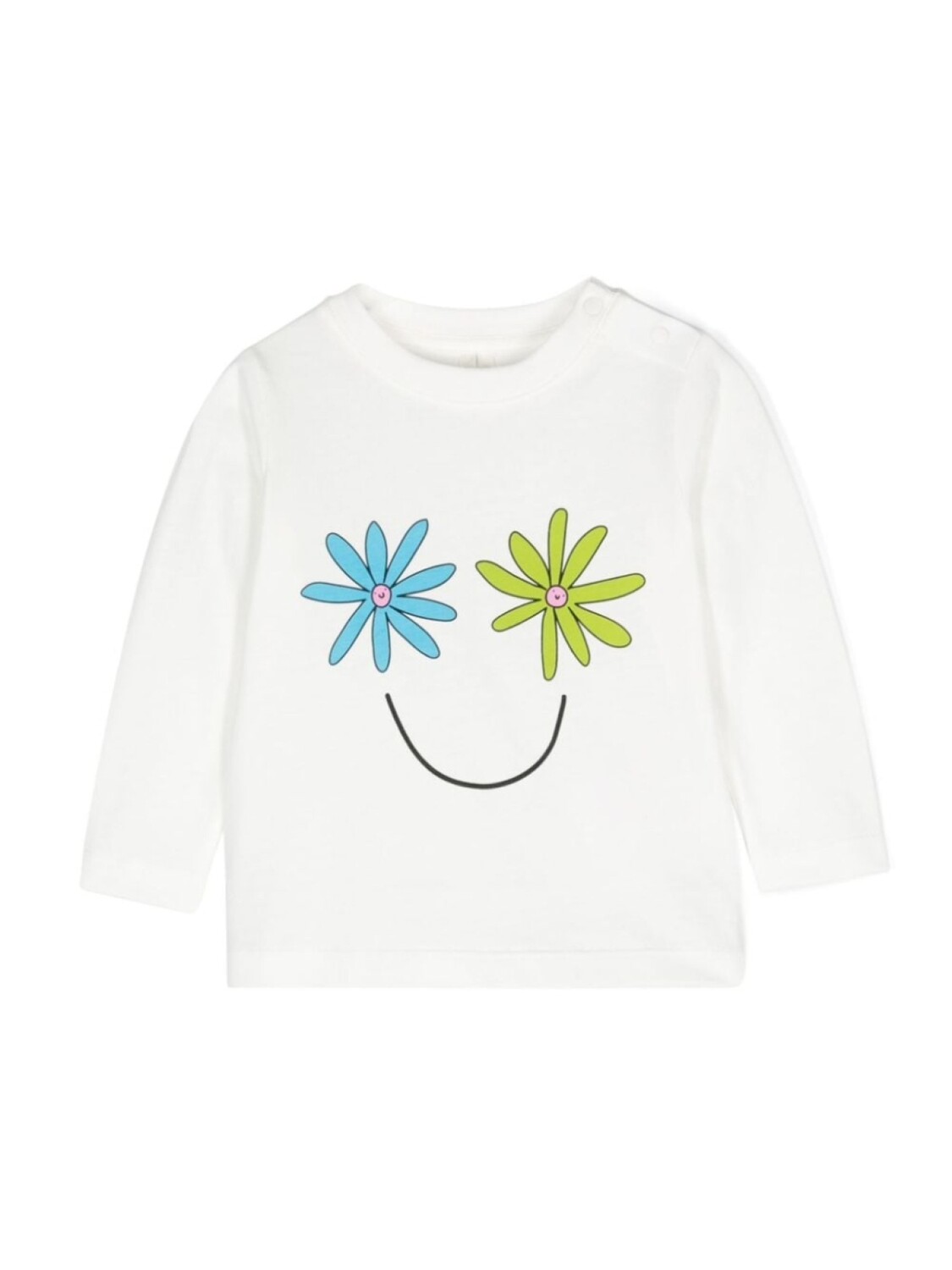 

Stella McCartney Kids футболка с цветочным принтом, белый