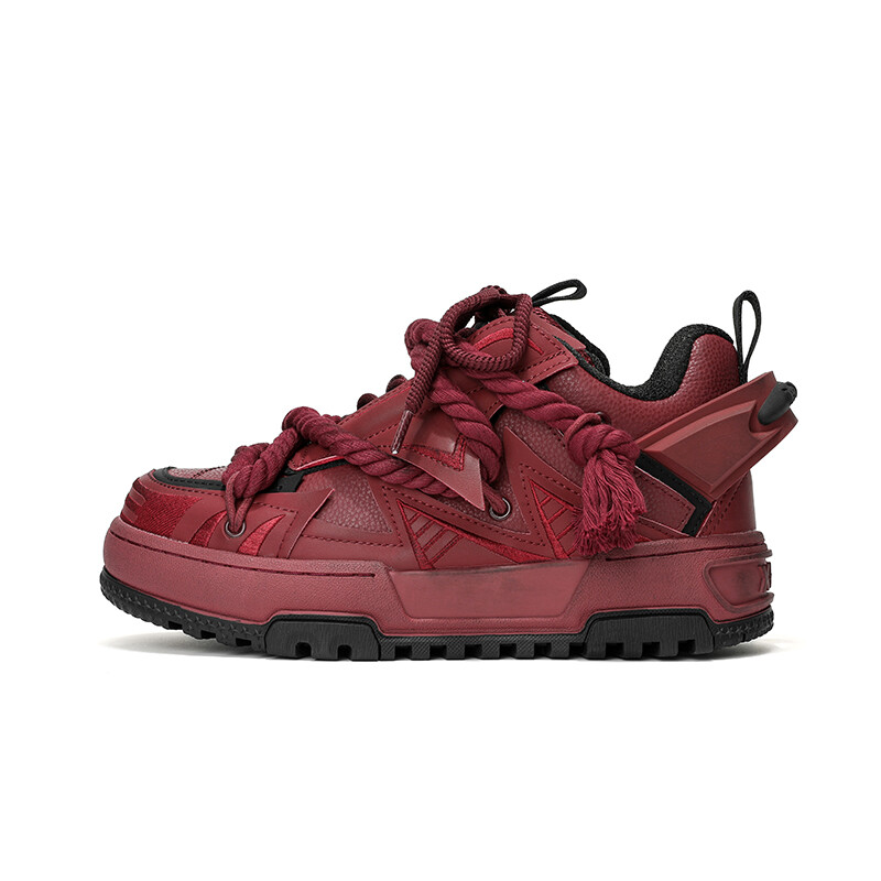

Кроссовки X·LUN Skateboarding Shoes Unisex Low-top Red, темно-красный