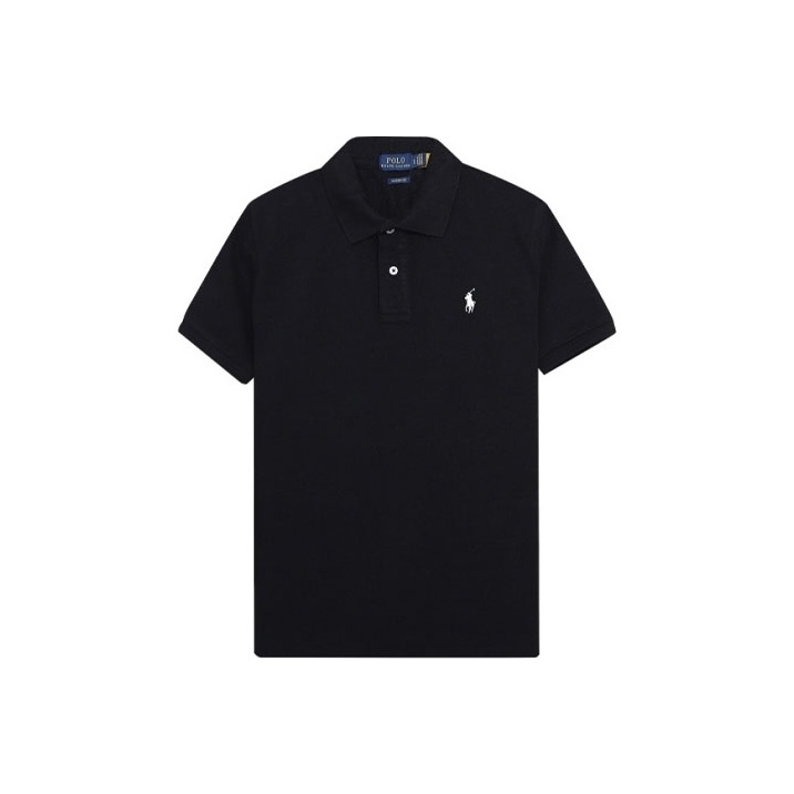 

Хлопковая поло Polo Ralph Lauren, черный