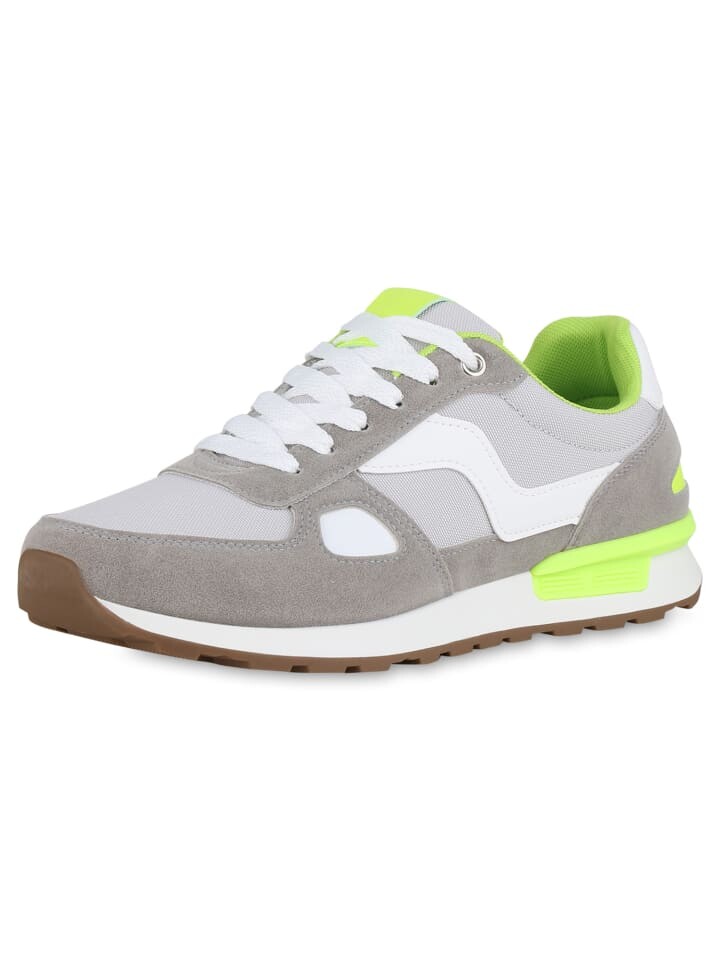 

Кроссовки VAN HILL Laufschuhe Adam, цвет hellgrau neon grün