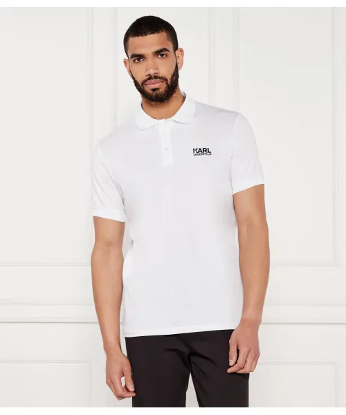 

Футболка поло Regular fit Karl Lagerfeld, белый