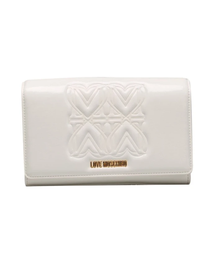 

Сумка через плечо на цепочке с логотипом спереди Love Moschino, белый
