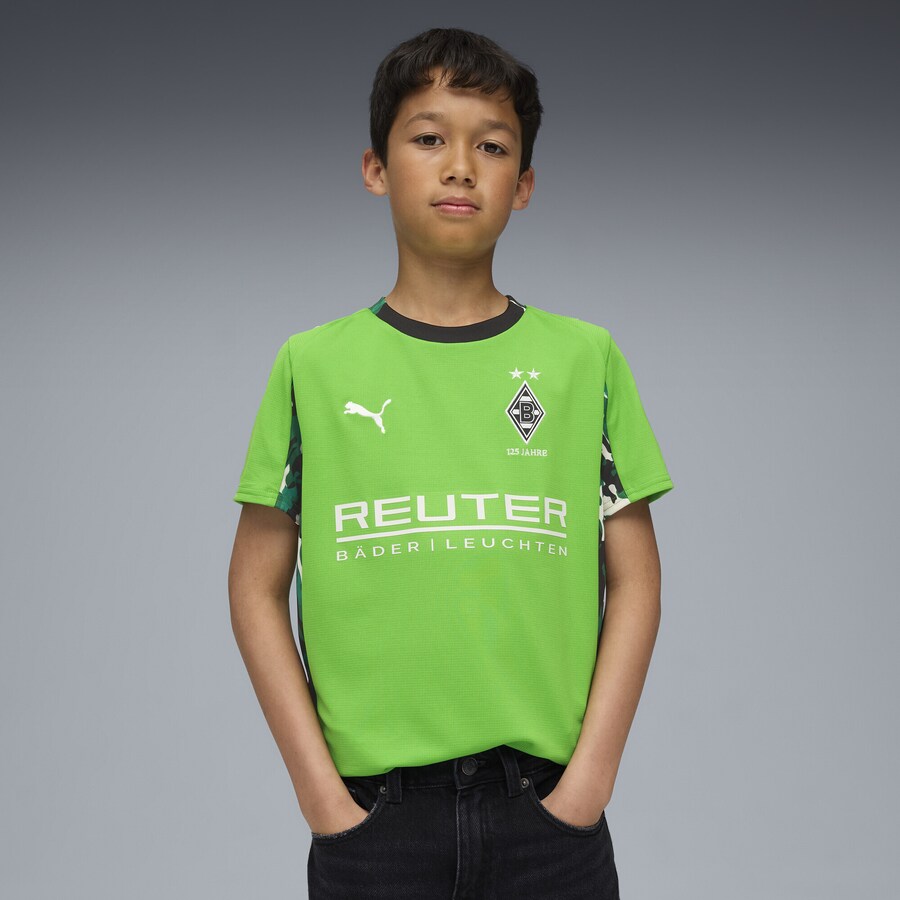 Футболка Performance PUMA Borussia Mönchengladbach 25/26, зеленый/светло-зеленый — фото 3