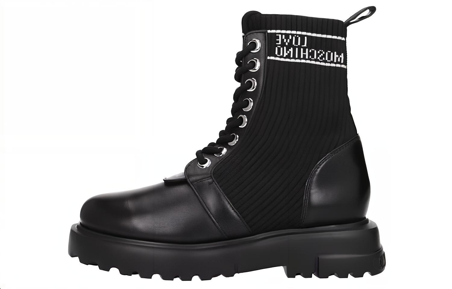 Ботинки Martin женские черный Love Moschino