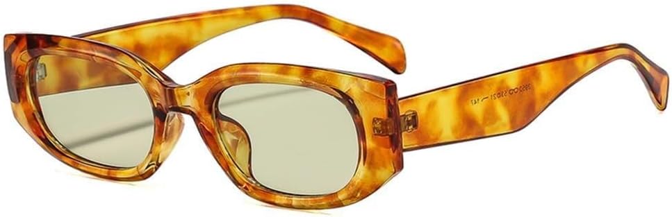 

Солнцезащитные очки «кошачий глаз» для женщин и мужчин с защитой от УФ-излучения UV400 и леопардовым принтом, синего цвета, для занятий спортом на открытом воздухе, бега и верховой езды Generic, Amber Yellow Green