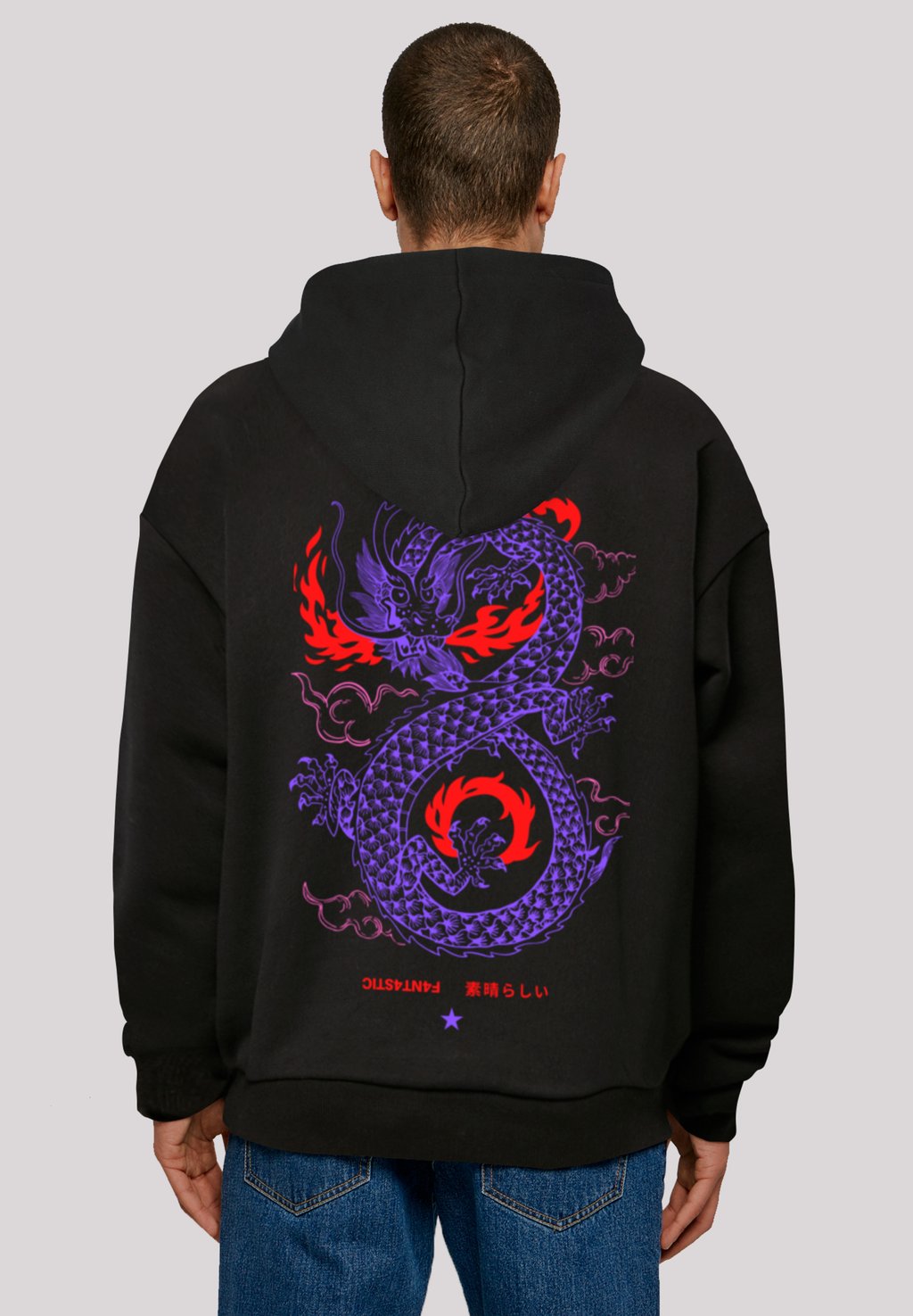 

Толстовка с капюшоном DRACHE JAPAN F4NT4STIC, черный