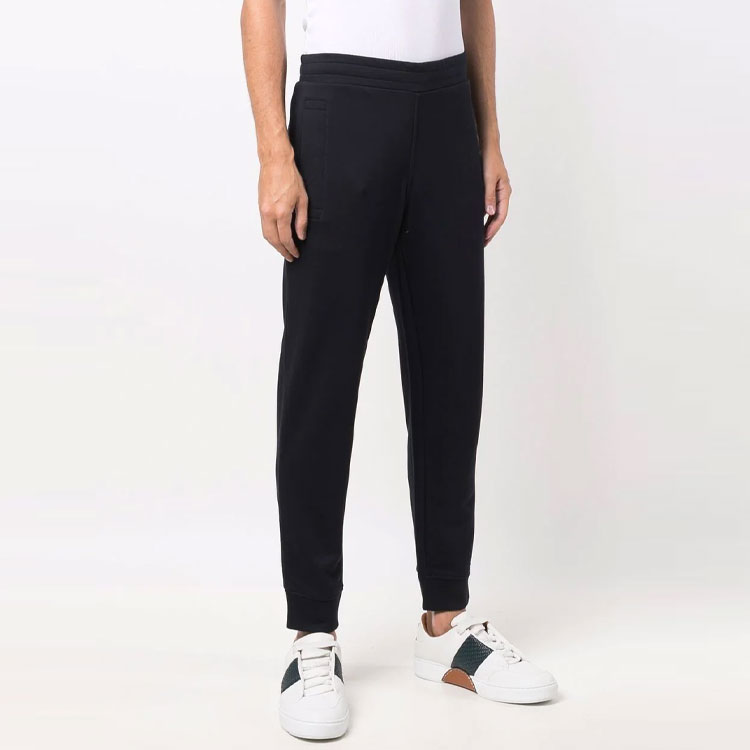 Элегантные спортивные брюки с логотипом EMPORIO ARMANI, синие — фото 4